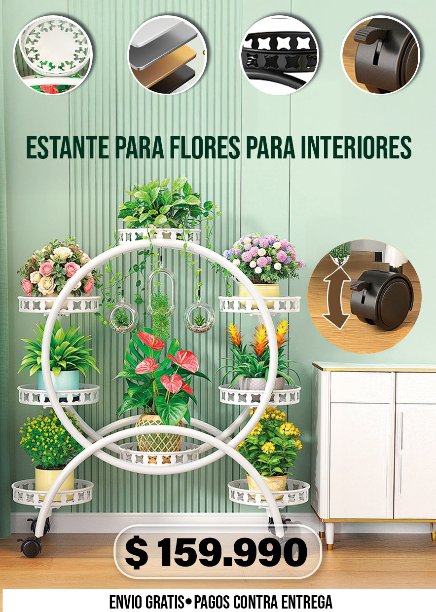 ESTANTE PARA FLORES PARA INTERIORES