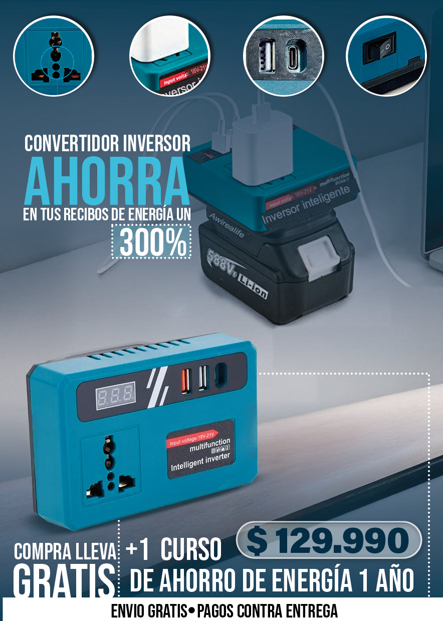 CONVERTIDOR INVERSOR DE CORRIENTE