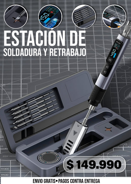 ESTACIÓN DE SOLDADURA Y RETRABAJO