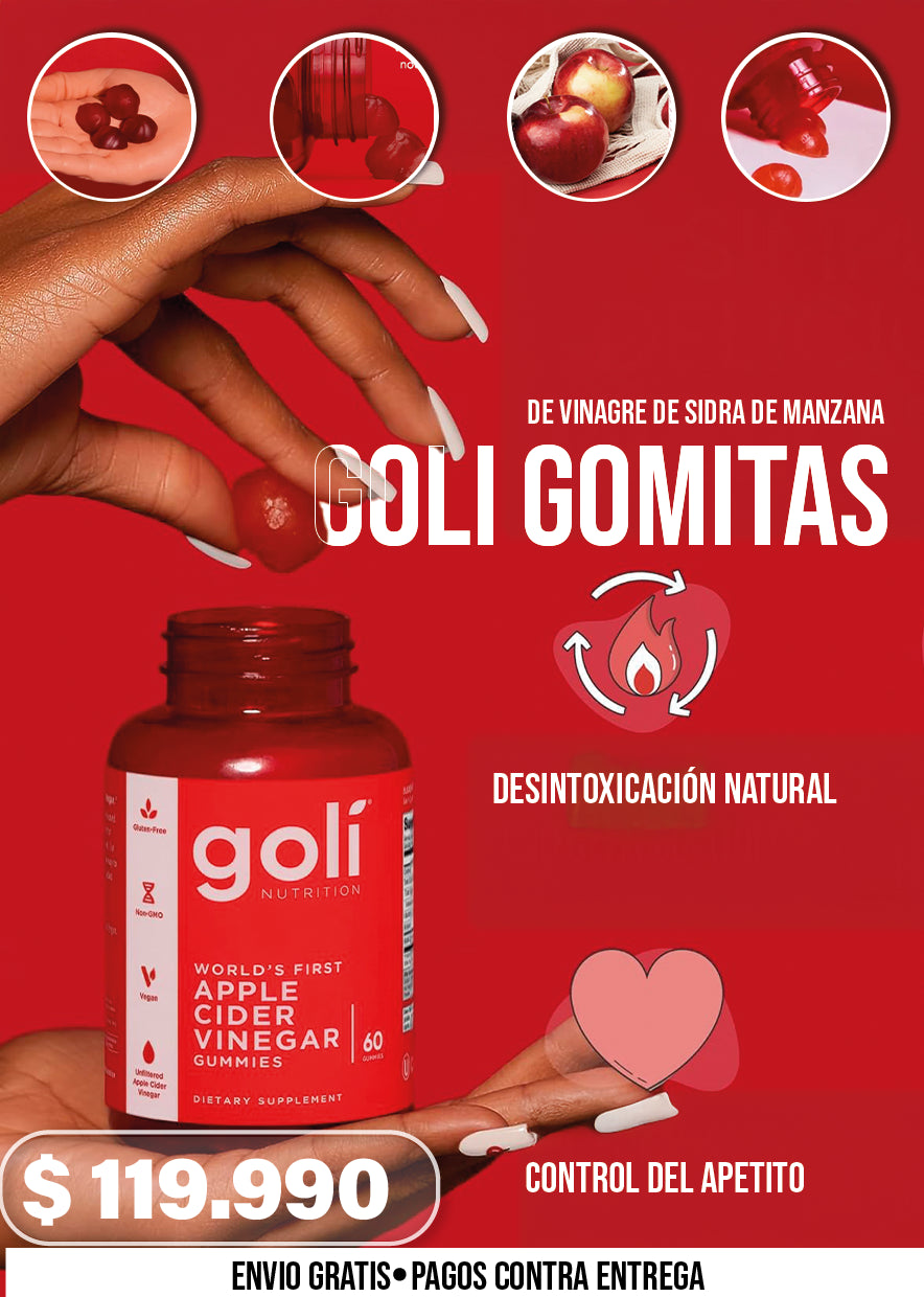 GOLI GOMITAS DE VINAGRE DE SIDRA DE MANZANA
