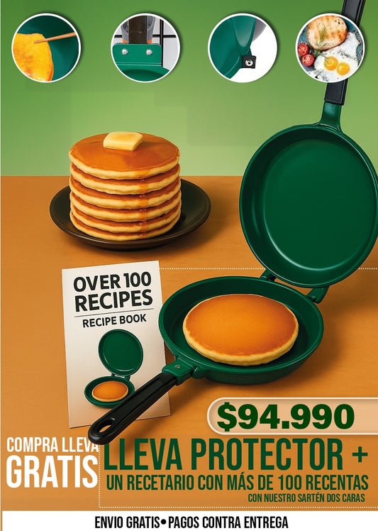 SARTÉN PARA PANQUEQUES O WAFLES CON DOS CARAS